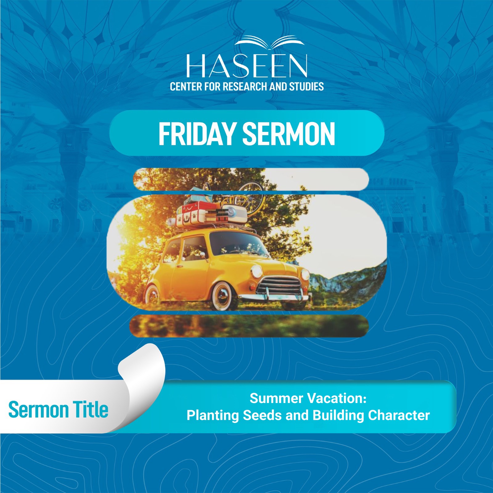Title of Sermon: Summer Vacation: Planting Seeds and Building Character